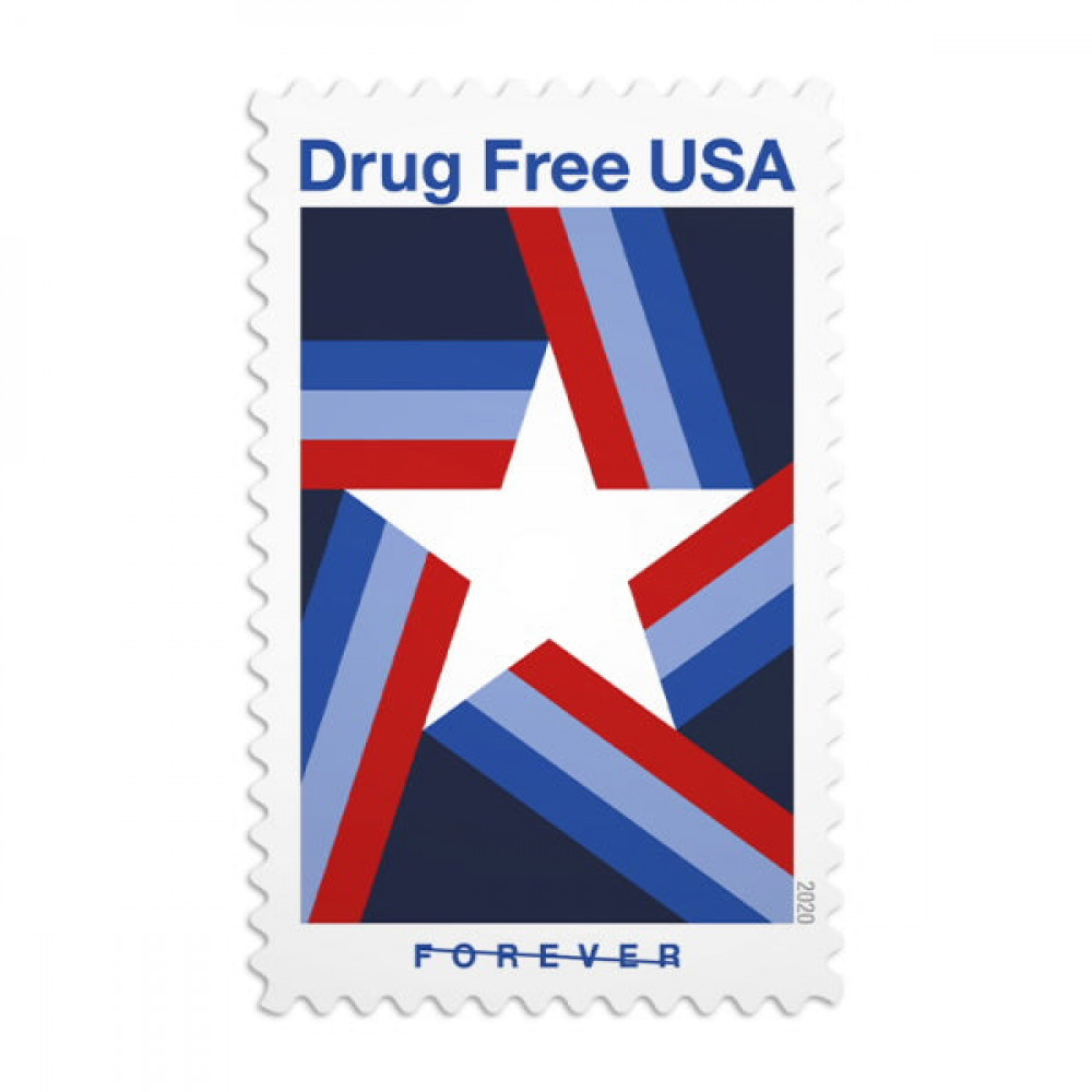 (2020) USPS Drug Free USA First-Class Forever Stamps