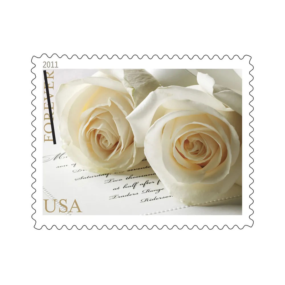 (2011) USPS Wedding Roses Commemorative Forever Stamps